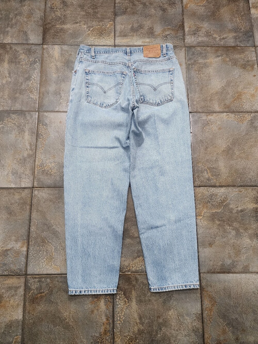 Vintage 90s Levi's 560 Men's 36x30 Loose Fit Tapered Leg Western Denim Jeans